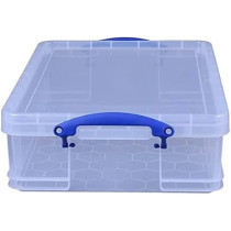 Really Useful Box Plastic Box With 24 Liter Capacity, Clear