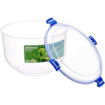 Sistema Klip It Airtight Food Storage Container With 3.5L Capacity, Clear/Blue