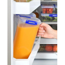 Sistema Klip It Leakproof Juice Jug With 2L Capacity, Clear/Blue