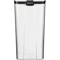 Sistema Klip It Stackable Tritan Ultra Square Food Storage Box With Dishwasher Safe And Durable 4L, Clear
