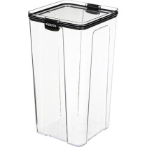 Sistema Klip It Stackable Tritan Ultra Square Food Storage Box With Dishwasher Safe And Durable 4L, Clear