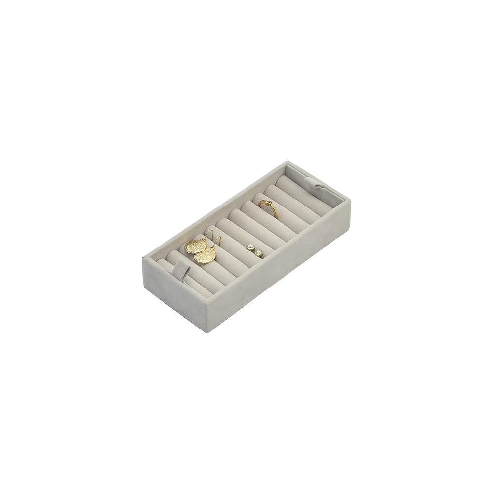 Stackers Velvet Ring Holder, Grey
