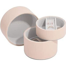 Stackers Bedside Layered Jewellery Box Pod, Blush Pink
