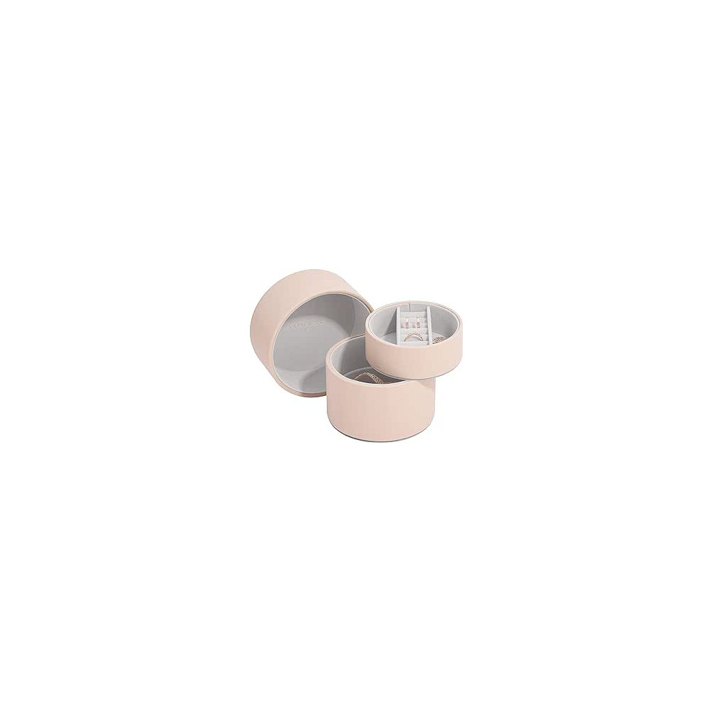 Stackers Bedside Layered Jewellery Box Pod, Blush Pink