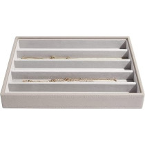 Stackers Classic Jewellery Box With Sections, Taupe