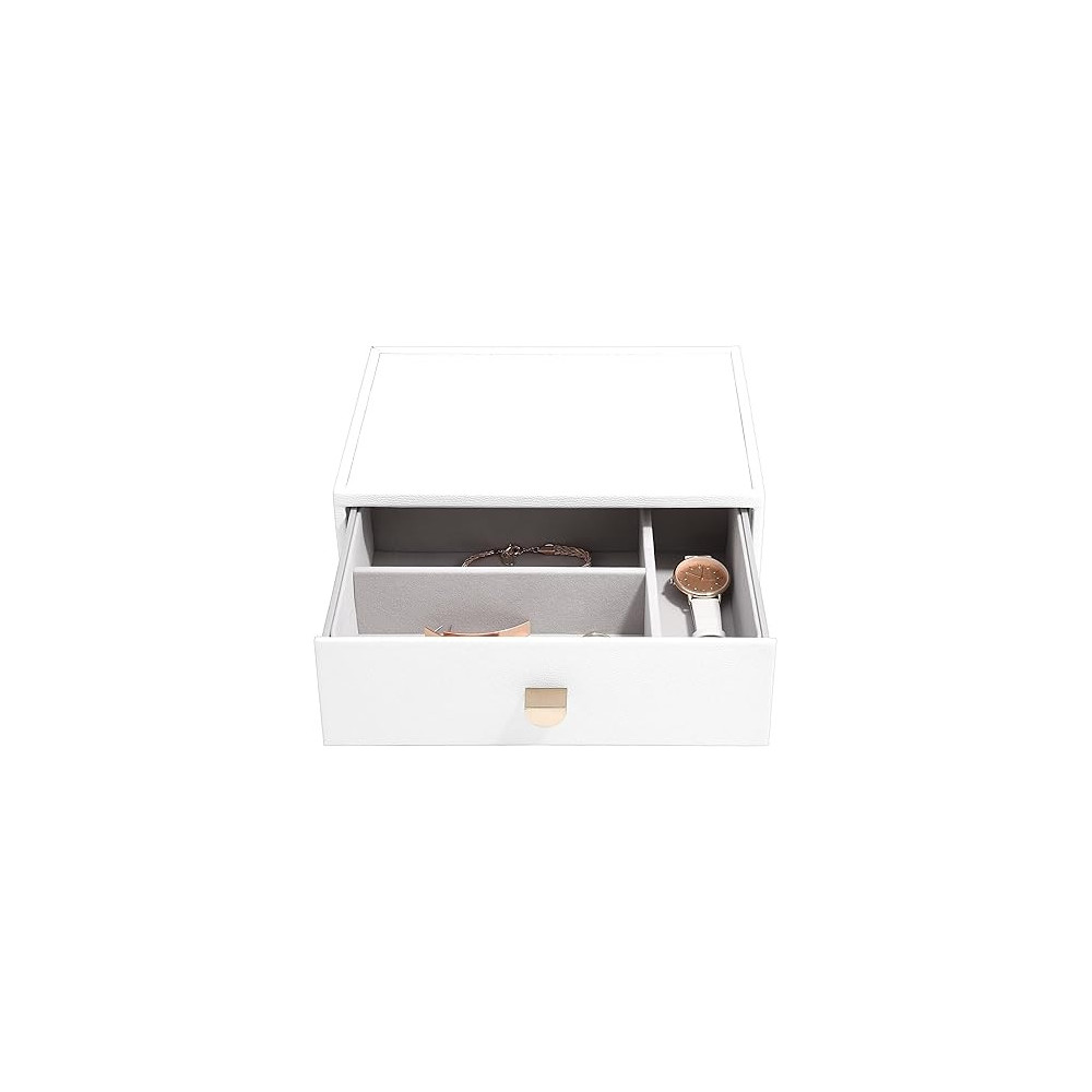 Stackers Classic Accessory Sliding Drawer, Pebble White