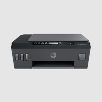 HP Smart Tank 500 All-in-One Printer, Print, Copy, Scan, Hi-Speed USB 2.0, Up to 11/5 ppm, 100-Sheet Input Tray, 30-Sheet Output Tray, 1000-Page Duty Cycle, Color, 4SR29A, Black