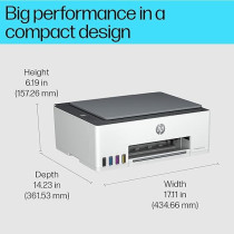 HP Smart Tank 520 All-in-one Colour Printer with 1 Extra Black Ink Bottle Upto 12000 Black and 6000 Colour Prints with PHA Coverage Print, Scan And Copy for Office/Home, White Grey, 4SR29A