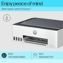 HP Smart Tank 520 All-in-one Colour Printer with 1 Extra Black Ink Bottle Upto 12000 Black and 6000 Colour Prints with PHA Coverage Print, Scan And Copy for Office/Home, White Grey, 4SR29A