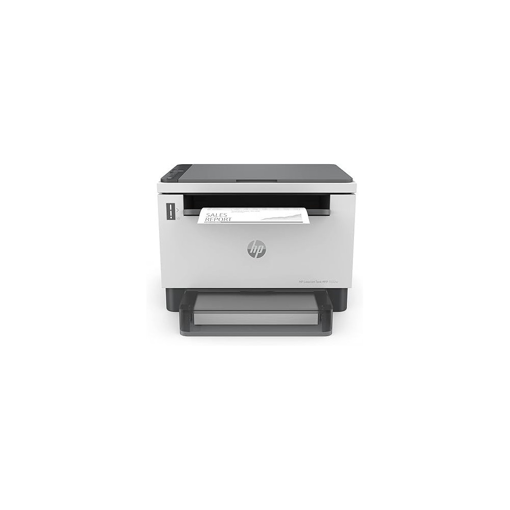 HP LaserJet Tank MFP 1602w Printer, Wireless, Print, Copy, Scan, Pre-filled With Toner to Print up to 5000 Pages, White, 2R3E8A
