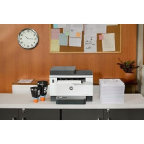 HP LaserJet Tank MFP 1602w Printer, Wireless, Print, Copy, Scan, Pre-filled With Toner to Print up to 5000 Pages, White, 2R3E8A