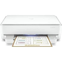 HP DeskJet Plus Ink Advantage 6075 Printer, All-in-One, Wireless, Print, Copy And Scan Inkjet Printer, White, 5SE26B