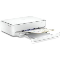 HP DeskJet Plus Ink Advantage 6075 Printer, All-in-One, Wireless, Print, Copy And Scan Inkjet Printer, White, 5SE26B