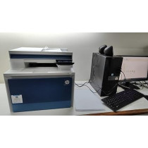 HP Color Laserjet Pro MFP 4303fdw Printer, White and Blue, 5HH67A