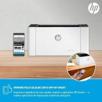 HP Laser 107w Printer, Printer for Small Medium Business, Black and White, 4ZB78A