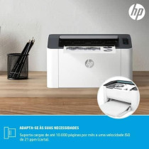 HP Laser 107w Printer, Printer for Small Medium Business, Black and White, 4ZB78A