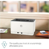 HP Color Laser 150NW Laser Printer, White, 4ZB95A