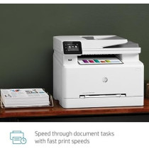 HP Color LaserJet Pro M283fdw Wireless All-in-One Laser Printer, Remote Mobile Print, Scan & Copy, Duplex Printing, Works with Alexa, 7KW75A, White
