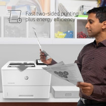 HP LaserJet Enterprise M507dn Monochrome Printer with Built-in Ethernet And 2-sided Printing, 1PV87A, White