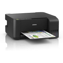 Epson EcoTank L3110 - 3-in-1 Printer with Epson's Integrated Ink Tank System for Cost-Effective, Quality Colour Printing, Black, L3110