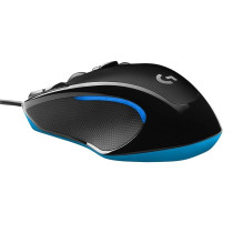 Logitech G300s USB Wired Gaming Mouse, 2, 500 DPI, RGB, Light Weight, 9 Programmable Controls, On-Board Memory, Compatible with PC/Mac, Black, â€Ž910-004360