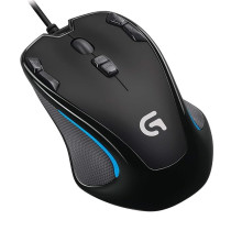 Logitech G300s USB Wired Gaming Mouse, 2, 500 DPI, RGB, Light Weight, 9 Programmable Controls, On-Board Memory, Compatible with PC/Mac, Black, â€Ž910-004360