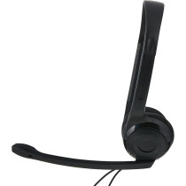 Sennheiser PC 5 Chat Headset for Internet Communication, E-Learning and Gaming Noise Cancelling Microphone, Casual Gaming Lightweight, high Comfort, Minimalistic, Black, Wired