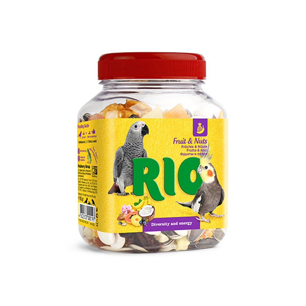 RIO Fruit and Nuts Mix Natural Treats For Birds, 160g