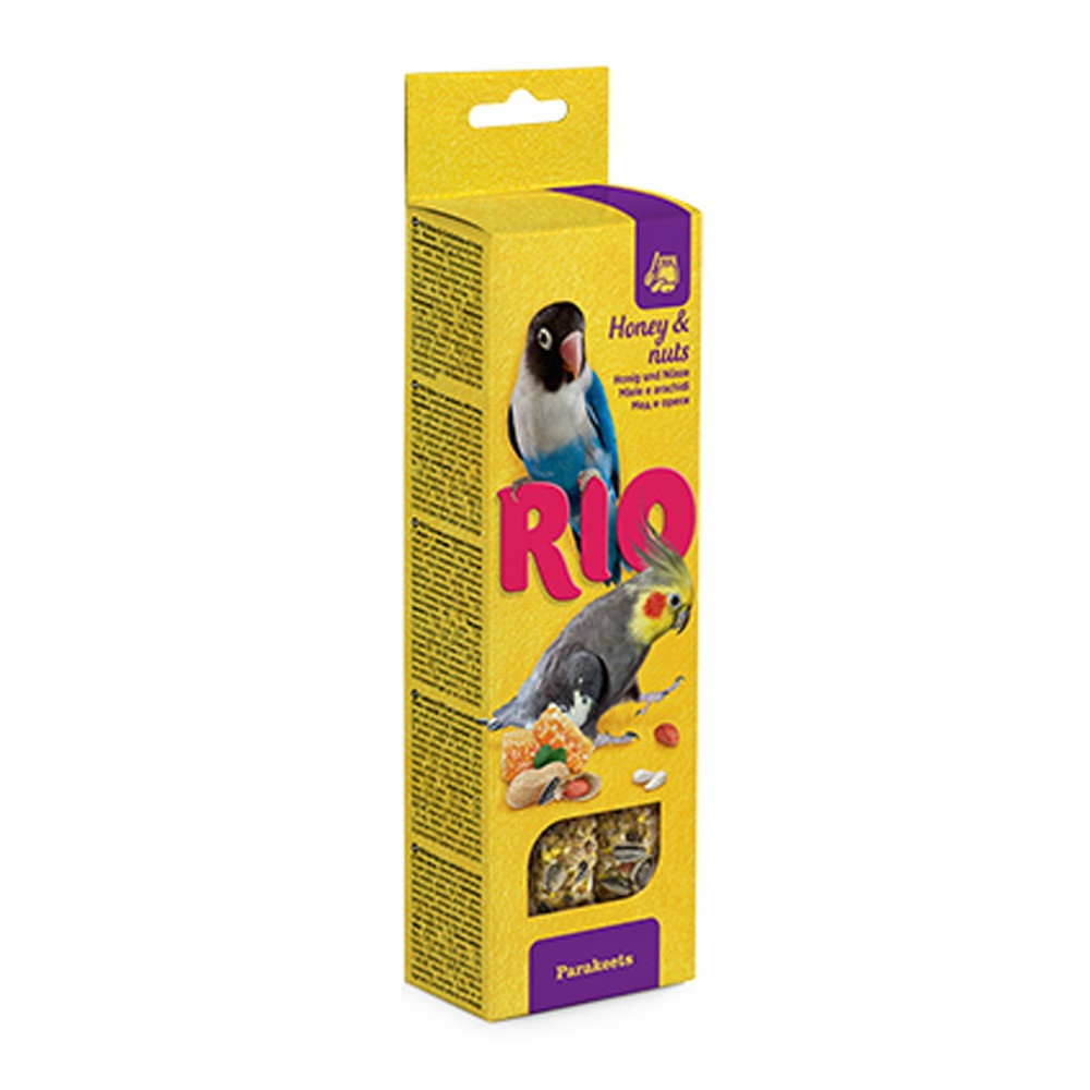 RIO Sticks For Parakeets With Honey And Nuts, 2 Piece, 75g