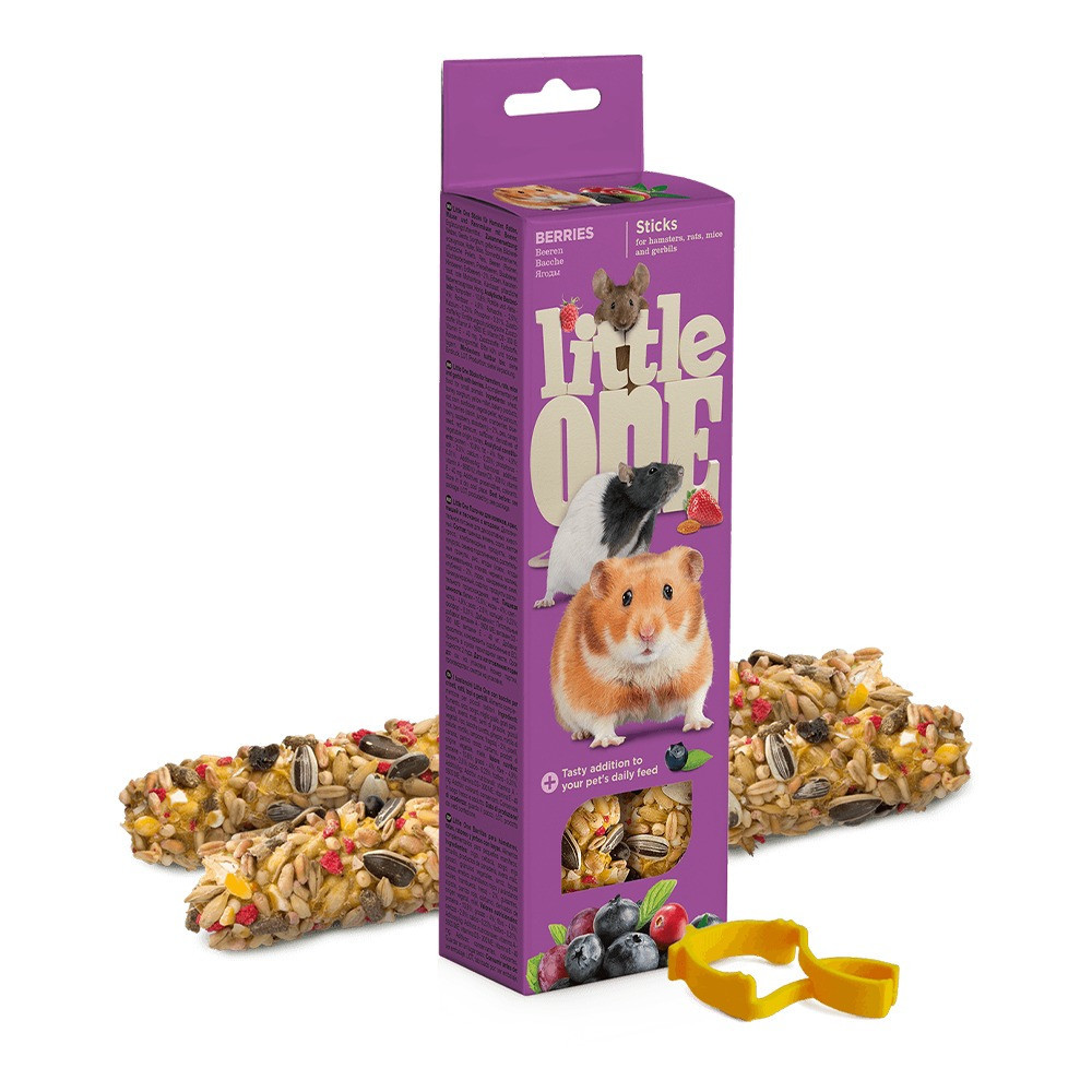 Little One Sticks For Hamsters, Rats, Mice And Gerbils With Berries 2 Piece, 60g