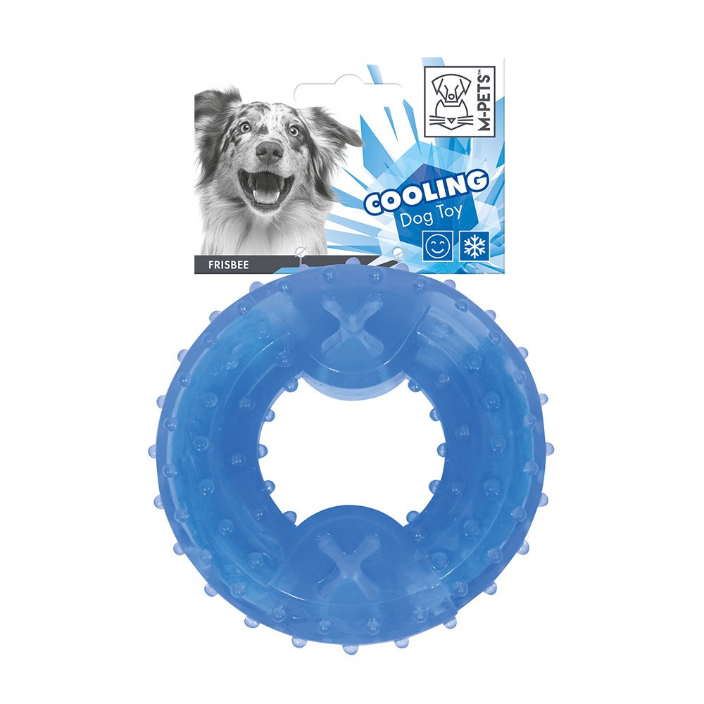 M-Pets Frisbee Cooling Dog Toy, Durable And Long Lasting, Blue