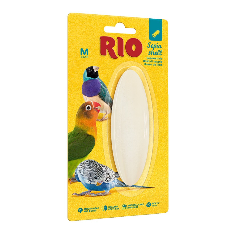 RIO Sepia Shell Or Cuttlefish Bone Is The Cleaned For Birds, Medium, White