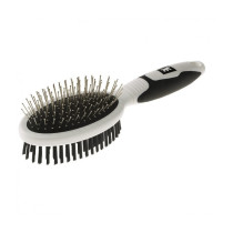 Ferplast Grooming Comb Brush For Short Medium and Long Haired Dogs, Black/White