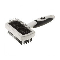 Ferplast Grooming Comb Brush For Medium and Long Haired Dogs and Cats, Black/White