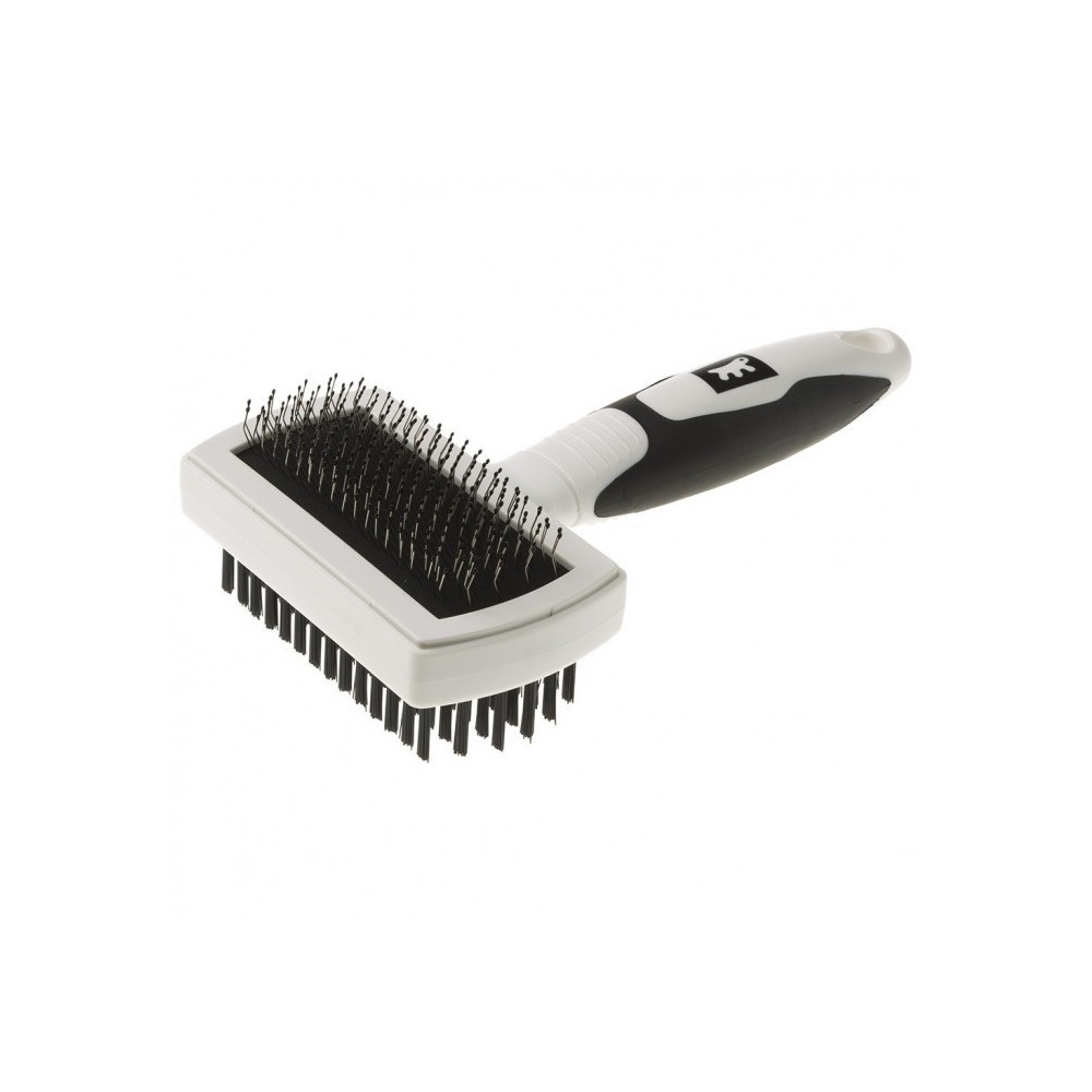 Ferplast Grooming Comb Brush For Medium and Long Haired Dogs and Cats, Black/White