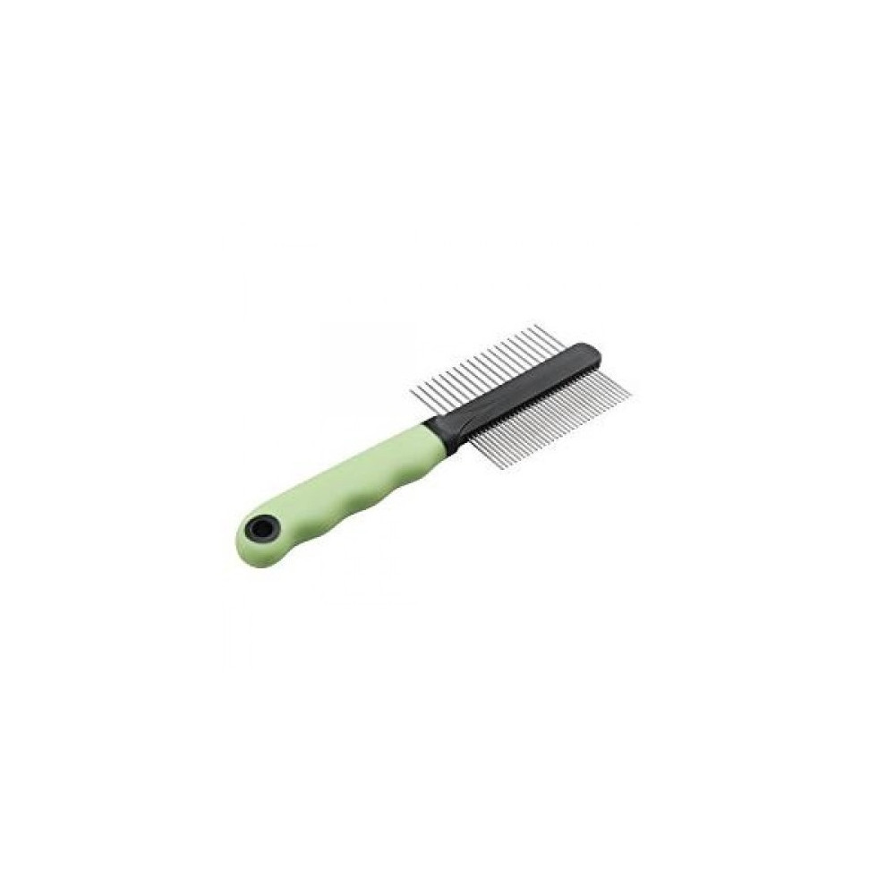 Ferplast Grooming Comb For Cats, Green/Black, 20.3 x 1.6 x 6.4 cm
