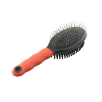 Ferplast Dog Pin Brush Double Sided, Red/Black, 23 x 6.7 x 5.5 cm