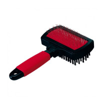 Ferplast Grooming Dog And Cat Carder And Brush, Red/Black, 17 x 10.5 x 5 cm