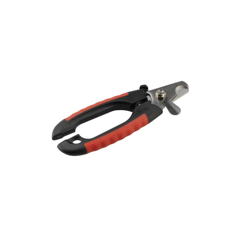 Ferplast Grooming Dog Nail Clipper With Safety Catch, Small, Red/Black