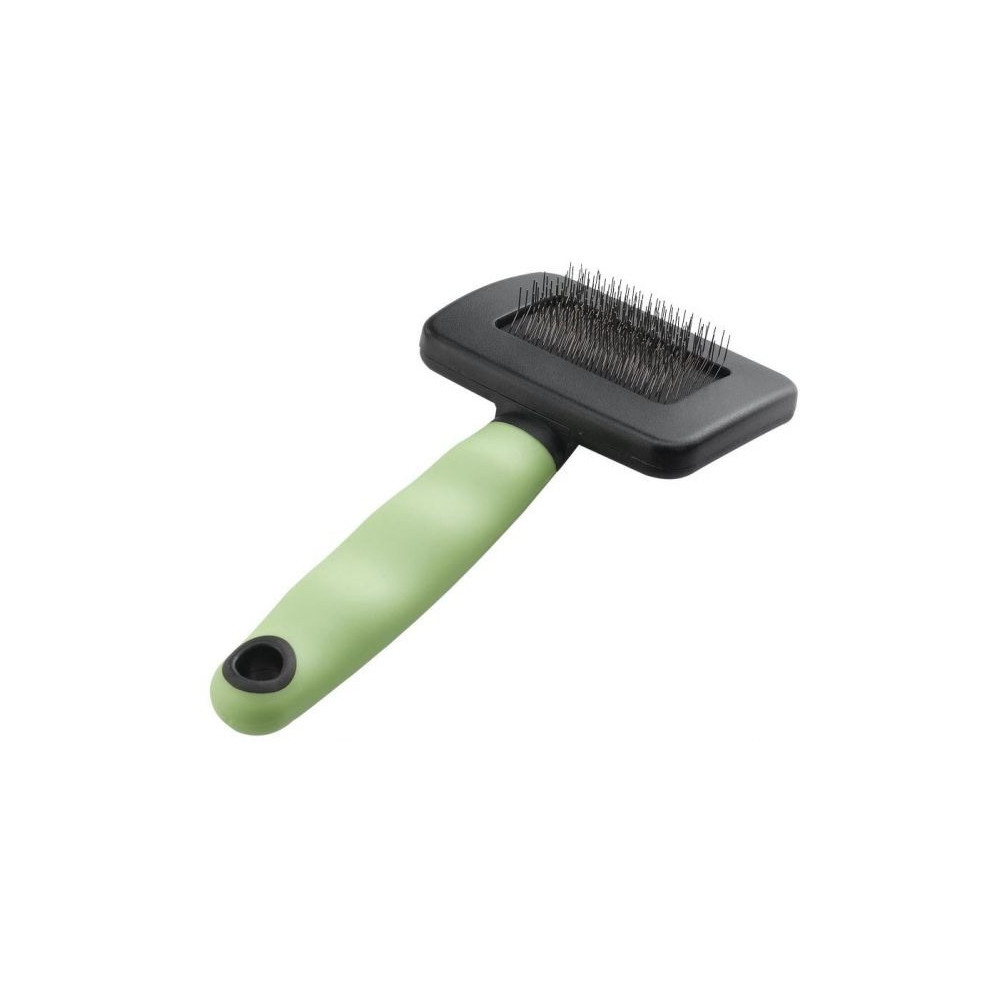 Ferplast Grooming Slicker Brush For Cat, Green/Black, 15 x 7.3 x 3.3cm