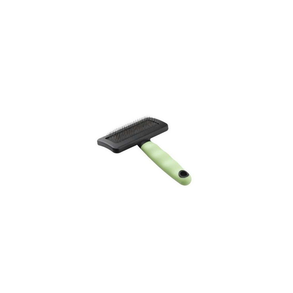Ferplast Grooming Slicker Brush For Cat, Green/Black, 16.5 x 11.4 x 3.3cm