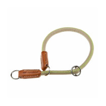 Ferplast Half-Choke Eco-Leather Collar For Dogs, Grey, 35cm x 10mm