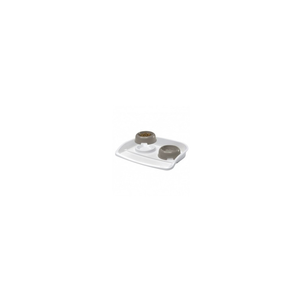 Ferplast Maxi Lindo Plastic Bowls With Tray, 1 Litre