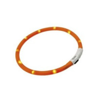 Ferplast Night Over Flash Collar For Dogs, Orange, Length 70 cm