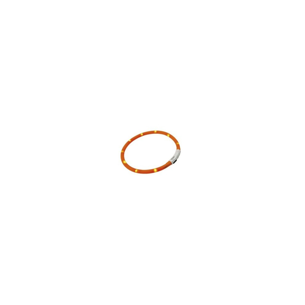 Ferplast Night Over Flash Collar For Dogs, Orange, Length 70 cm