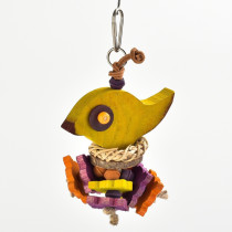 Collapet Fledgling Toy For Birds, Multicolour