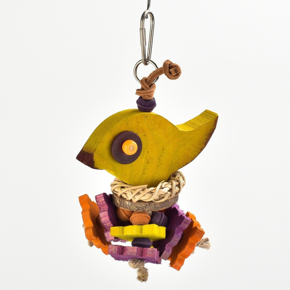 Collapet Fledgling Toy For Birds, Multicolour