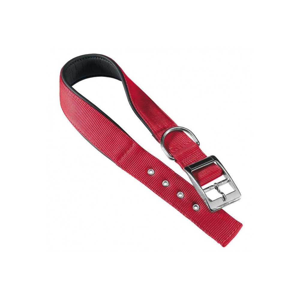 Ferplast Daytona Dog Collar, 53Cm x 25Mm, Nylon Soft Padding, Red