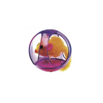 Ferplast PA 5214 Cat Ball Toy With Plush Animal