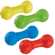 Ferplast PA 5544 Rubber Bone Dog Toy, Multi-Colour